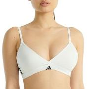 adidas BH Sport Active 3 Stripes Triangle Bralette Hvit bomull Large D...