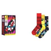 Happy socks Strømper 3P Marvel Spider Man Gift Set Mixed bomull Str 41...