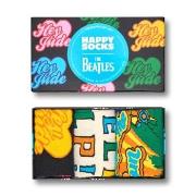 Happy socks Strømper 3P The Beatles Hey Jude Gift Box Svart mønstret b...