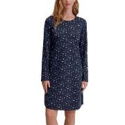Calida Midnight Dreams Long Sleeve Nightdress Marine bomull Medium Dam...