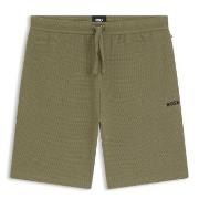 BOSS Waffle Nightwear Shorts Lysegrønn X-Large Herre
