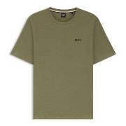 BOSS Waffle T Shirt Lysegrønn Medium Herre