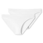 Schiesser Truser 2P 95-5 Organic Cotton Mini Briefs Hvit bomull X-Larg...