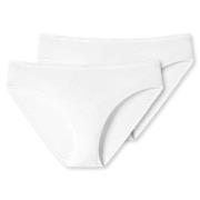 Schiesser Truser 2P 95-5 Organic Tai Hvit bomull X-Large Dame