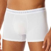 Schiesser 2P Cotton Flex Trunks Hvit bomull Small Herre
