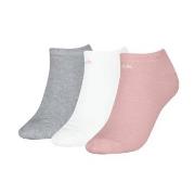 Calvin Klein Strømper 3P Sneaker Socks For Women Rosa/Grå Str 39/42 Da...