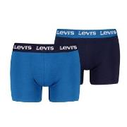 Levis 2P Repeat Logo Boxer Brief Marine/Blå bomull Large Herre
