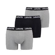 Levis 3P Repeat Logo Boxer Brief Multi Svart/Grå bomull X-Large Herre
