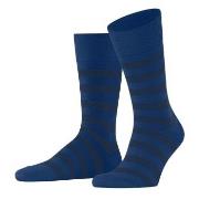 Falke Strømper Sensitive Mappd Line Socks Blåstripete bomull Str 43/46...
