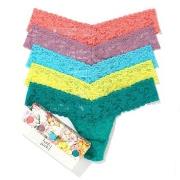 Hanky Panky Truser 5P Signature Lace Low Rise Thong Multi-colour-2 nyl...