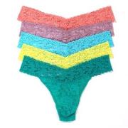 Hanky Panky Truser 5P Signature Lace Original Rise Thongs Multi-colour...