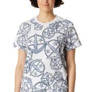 Schiesser Mix and Relax Short Sleeve Shirt Hvit Mønster bomull Medium ...