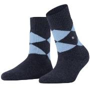 Burlington Strømper Women Cosy Argyle House socks Blå Str 36/41 Dame