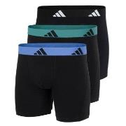 adidas 3P Active Flex Cotton Boxer Brief Svart/Grønn bomull Medium Her...