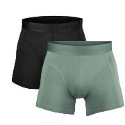 Salming 2P Boxer Briefs Svart/Grønn Medium Herre