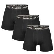 Salming 3P Cotton Boxers With Logo Svart bomull Medium Herre