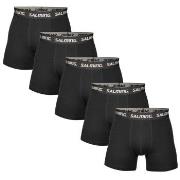 Salming 5P Soft Cotton Boxers With Logo Svart bomull Medium Herre