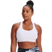 Under Armour BH Mid Crossback Sport Bra Hvit polyester Large Dame
