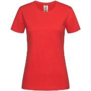 Stedman Classic T Organic Women Crew Neck Rød økologisk bomull Medium ...