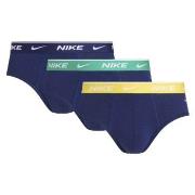 Nike 3P Everyday Essentials Cotton Stretch Hip Brief Mørkblå bomull Sm...