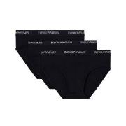 Armani Stretch Jersey Briefs 3P Svart bomull X-Large Herre