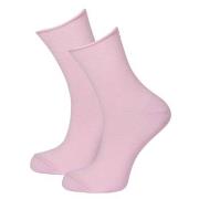 Trofe Bamboo Loose Socks Strømper 3P Rosa Str 39/42 Dame
