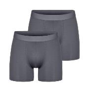 Bread and Boxers Active Boxer Brief 2P Grå polyester X-Small Herre