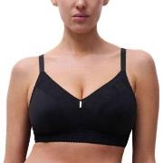Chantelle BH EasyFeel Wirefree Support Bra Svart nylon F 85 Dame