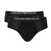 Armani Endurance Briefs 2P Svart bomull Medium Herre