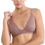 Sloggi BH ZERO Feel Bliss Push-Up Bra Brun L+ Dame