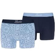Levis 2P Boxer Briefs Cotton Patterned Marine/Blå bomull X-Large Herre