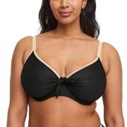 Swegmark Bahamas Bikini Underwire Bra Svart m Beige D 90 Dame