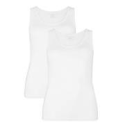 Bamboo basics 2P Anna Knitted Singlet Hvit XX-Large Dame