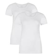 Bamboo basics 2P Kate T-Shirt Round Neck Hvit XX-Large Dame