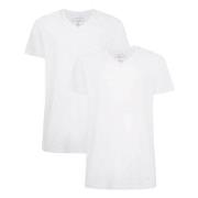 Bamboo basics 2P Velo T-Shirt V Neck Hvit XX-Large Herre