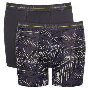 Sloggi 2P Men Start Short C2P Gråmelerad bomull X-Large Herre