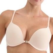 Triumph BH Pure Micro Push Up Bra With Front Closure Beige C 70 Dame