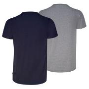 Levis 2P Base Crew Neck T-shirt Marine/Grå bomull X-Large Herre