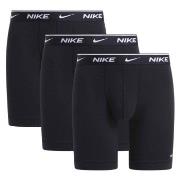 Nike 3P Essentials Cotton Stretch Boxer Long Svart bomull Small Herre