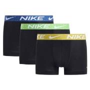 Nike 3P Everyday Essentials Micro Trunks Svart/Grønn nylon Small Herre