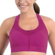 Anita BH Active Front Zip Sports Bra Mørkrosa nylon Small Dame