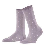 Falke Strømper Spike Dot Women Socks Lilla bomull Str 39/42 Dame