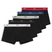 BOSS 10P Essential Trunks Svart bomull Medium Herre