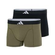 adidas 2P Active Flex Cotton Body Trunk Svart/Grønn bomull X-Large Her...