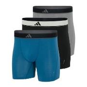 adidas 3P Active Micro Flex Boxer Brief Grå/Blå polyester Large Herre
