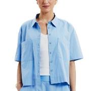 Bread and Boxers Poplin Shirt Lysblå økologisk bomull X-Large Dame