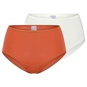 Schiesser Truser 2P Modal Essentials Midi Slips Oransje/Hvit modal 46 ...