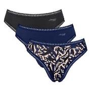 Sloggi Truser 3P GO Crush High Leg Briefs Mixed bomull XX-Large Dame
