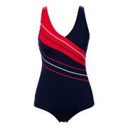 Trofe Chlorine-resistant Swimsuit Marine/Rød polyester 42 Dame