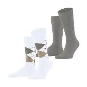 Burlington Strømper 2P Everyday Mix Cotton Sock Hvit Str 40/46 Herre